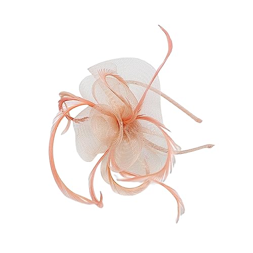 vreplrse Mesh Fasinator Frauen Kopfschmuck Langlebiges Make up Schießen Einstellbare Leistung Cosplay Party Headwear Mädchen Haarband, Orange von vreplrse