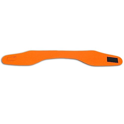 vreplrse Schwimmen Ohr Haarband für Frauen Männer Neopren Ohr Band Schwimmen Stirnband Wasser Getriebe Kopf Band, Tauchen Yoga Stirnband, orange, L von vreplrse