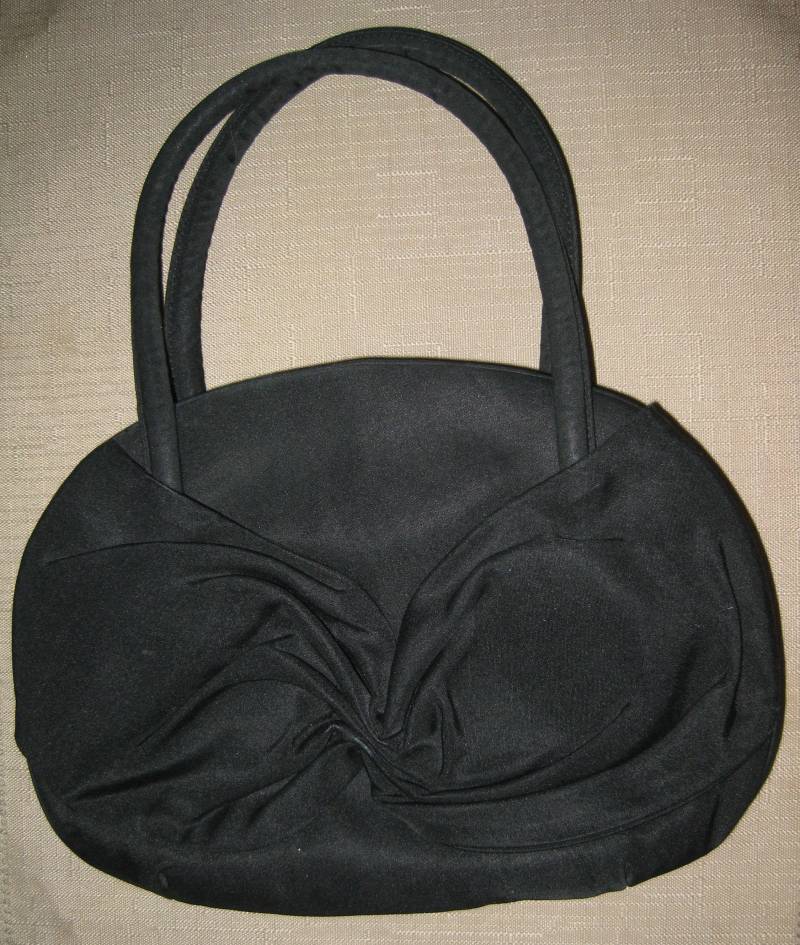 Vintage Morris Moskowitz Seide Abendtasche Schwarze Peau De Soie Handtasche Vintage Morris Moskowitz Seide Abendtasche Schwarze Peau De Soie Handtasche von vserendipityboutique