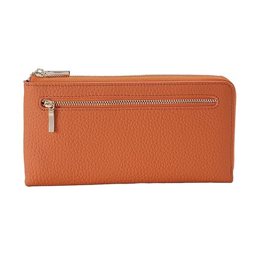 vsilay Damen-Business-Geldbörse, Leder, Lange Geldbörse, Diebstahlsicherung, Bargeld-Geldbörse, Business-Clutch, Handheld-Handy-Geldbörse von vsilay