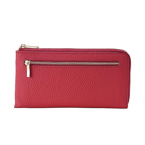 vsilay Damen-Business-Geldbörse, Leder, Lange Geldbörse, Diebstahlsicherung, Bargeld-Geldbörse, Business-Clutch, Handheld-Handy-Geldbörse von vsilay