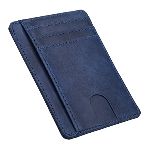 vsilay Ultra Slim Blocking Minimalist Wallet Business Card Cover for Case Super in Men Leaer Bank ID Credit Card Holde von vsilay