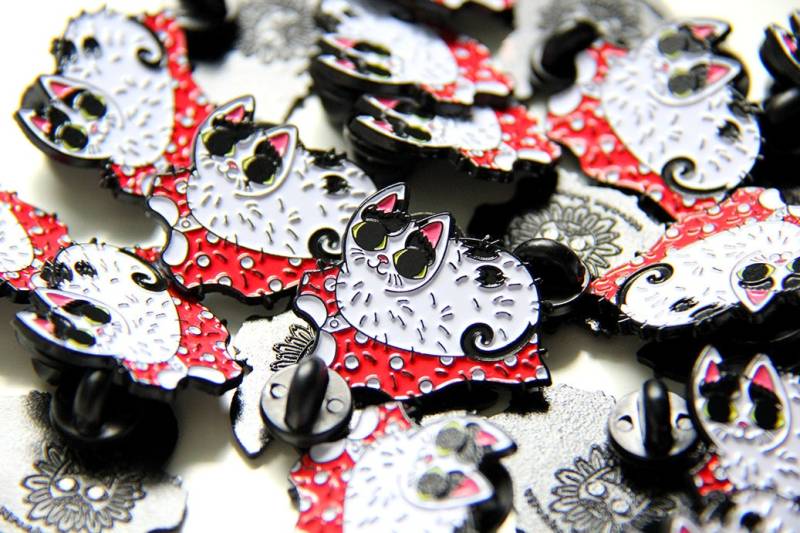 Katzen Besitzer Emaille Pin - Lustiger Katzen Besitzer Emaille Pin - Lustiger von vtolentinoart