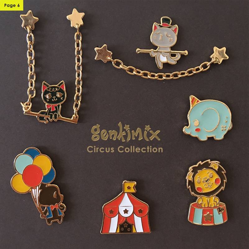 Circus Collection Komplettes Set - Emaille Pin von vuduberi