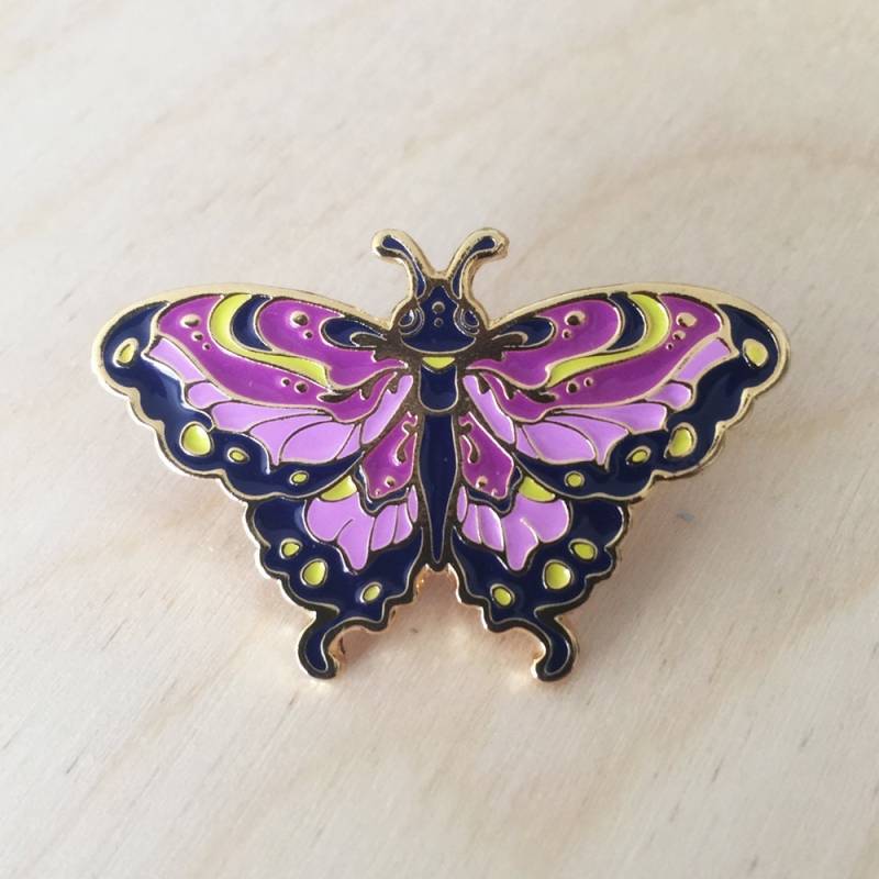 Insekt - Schmetterling | Lila Pin Aus Emaille Insekt - Schmetterling | Lila Pin Aus Emaille von vuduberi