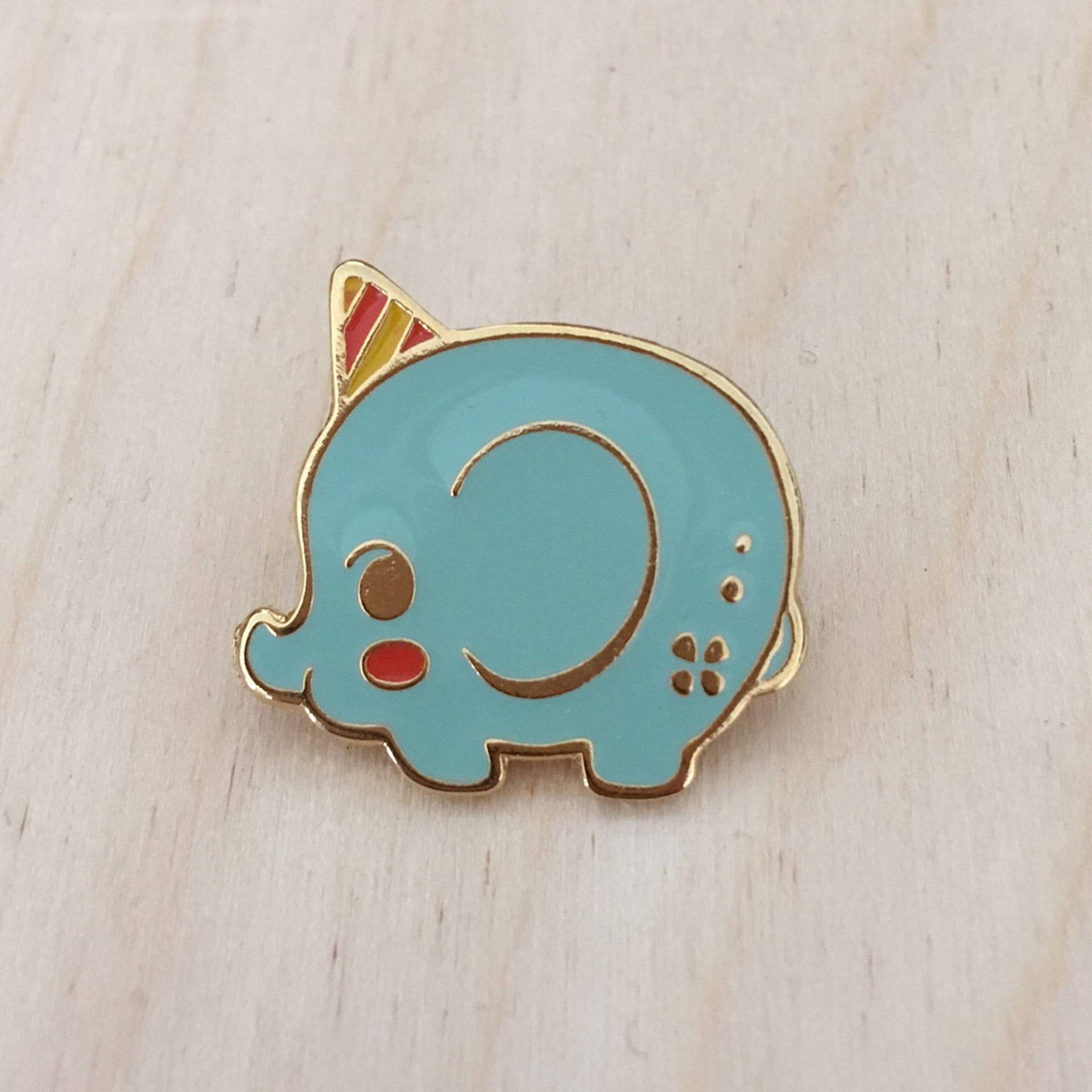 Zirkus Elefant - Emaille Pin Zirkus Elefant - Emaille Pin von vuduberi
