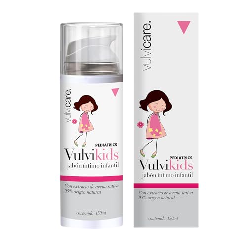 VulviKids – Intimwaschlotion für Kinder – Sanfte Reinigung für die Intimhygiene von Mädchen – Tägliche Pflege – Ohne Parabene und Parfüm von vulvicare.