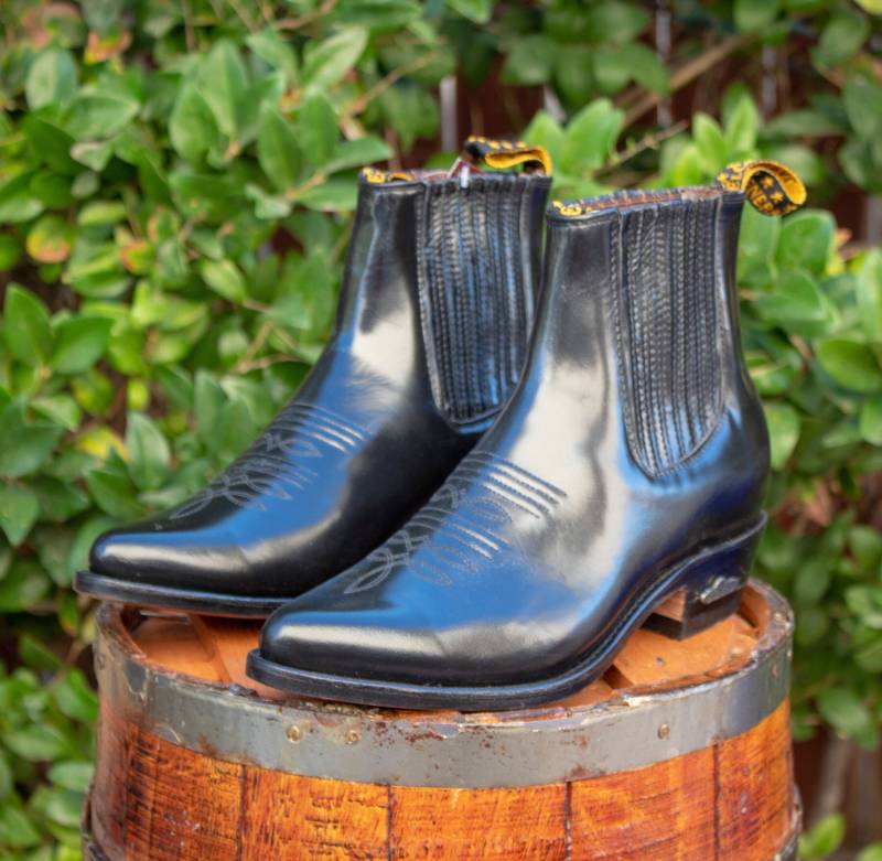 Herren Leder Cowboy Spitz Halbstiefel Botines von vvmexico