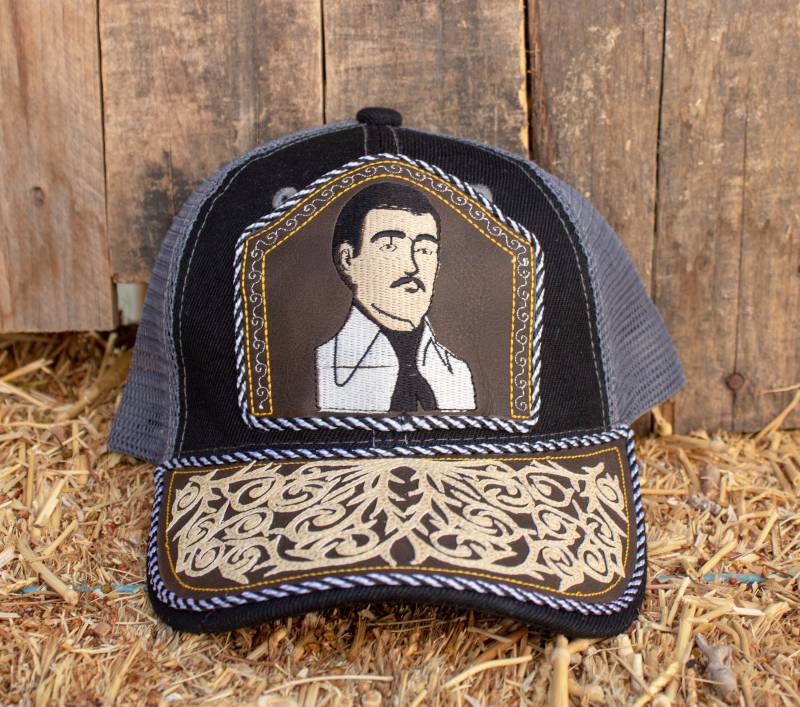 Jesus Malverde Bestickte Snapback Verstellbare Cap Trucker Sinaloa von vvmexico