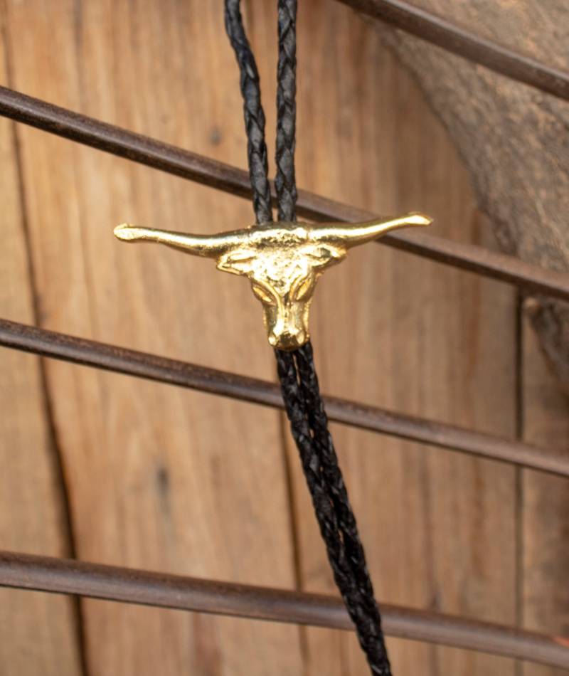 Western Longhorn Bull Cowboy Cowgirl Leder Bolo Tie Corbatero Charro von vvmexico