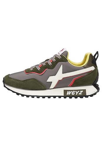 w6yz JET2-UNI.-Sneakers aus technischem Gewebe und Veloursleder-Anthrazit, Anthrazit 44 von w6yz