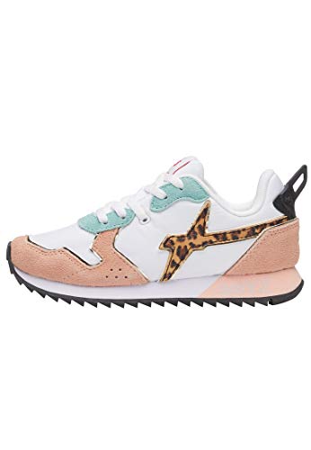 w6yz Jet-J.-Sneaker mit Logo in Spiegelglanz-Optik-Weiß Silber 31 von w6yz