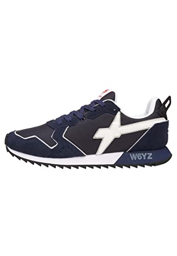 w6yz Jet-M.-Sneakers aus technischem Gewebe und Veloursleder-Blau, blau 43 von w6yz