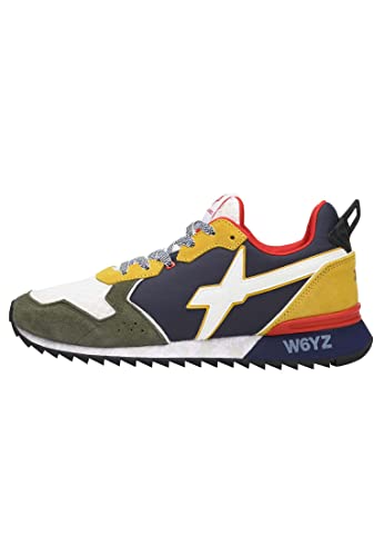 w6yz Jet-M.-Sneakers aus technischem Gewebe und Veloursleder, gelb 41 von w6yz