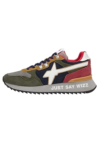 w6yz Yak-M.-Sneakers aus Veloursleder-Militärgrün, grau 43 von w6yz