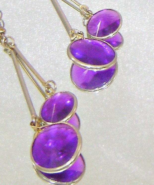 Vintage Ohrringe. Lila Schulter Schrubber Ohrringe Amethyst Lila Lünette Set Schwingende Pendel Waalaa Vintage Ohrringe. Lila Schulter Schrubber Ohrringe Amethyst Lila Lünette Set Schwingende Pendel Waalaa von waalaa
