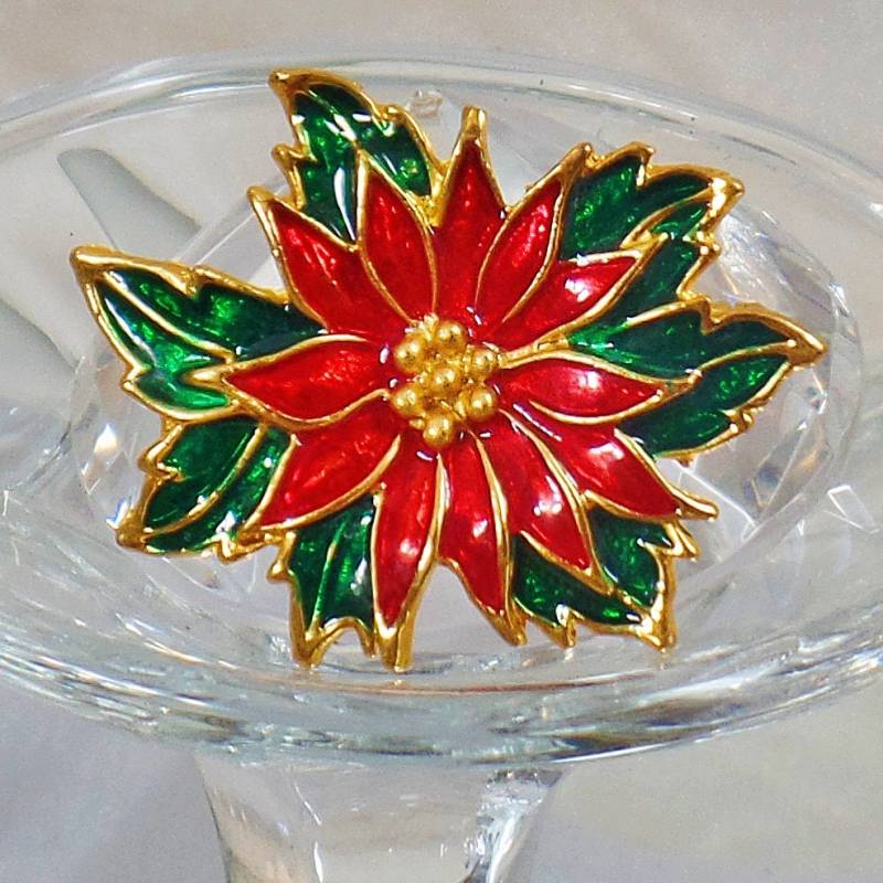 Weihnachten-Brosche. Weihnachten-Pin. Blumenbrosche. Rot Grün Poinsettia Brosche. Emaille Blume Pin. Urlaub-Pin. Waalaa Weihnachten-Brosche. Weihnachten-Pin. Blumenbrosche. Rot Grün Poinsettia Brosche. Emaille Blume Pin. Urlaub-Pin. Waalaa von waalaa