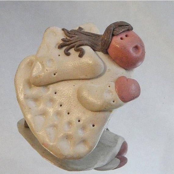 Weihnachten-Brosche. Weihnachten-Pin. Ton-Engel-Brosche. Gebackene Ton Cherub Pin. Waalaa Weihnachten-Brosche. Weihnachten-Pin. Ton-Engel-Brosche. Gebackene Ton Cherub Pin. Waalaa von waalaa