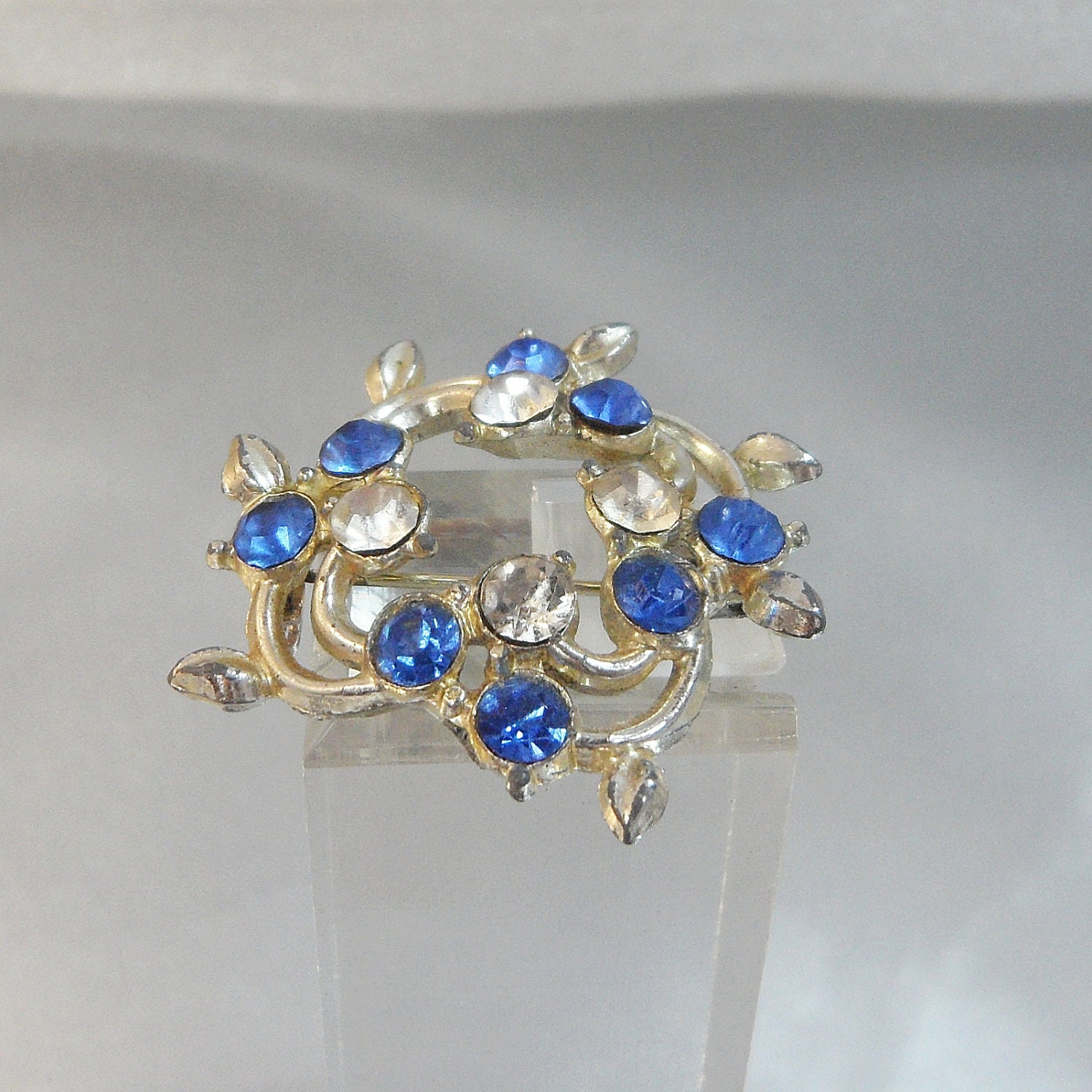 strass-Brosche. Blau Und Klar Cluster. Waalaa strass-Brosche. Blau Und Klar Cluster. Waalaa von waalaa