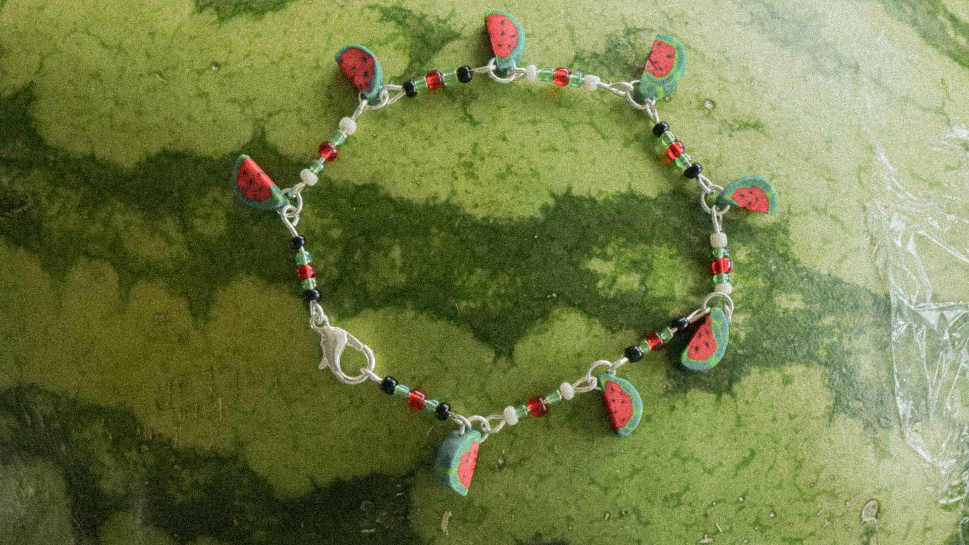 Watermelon Bracelet Watermelon Bracelet von wachsgeisterchen