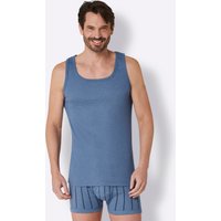 Witt Weiden Herren Unterhemd hellblau-geringelt von wäschepur men