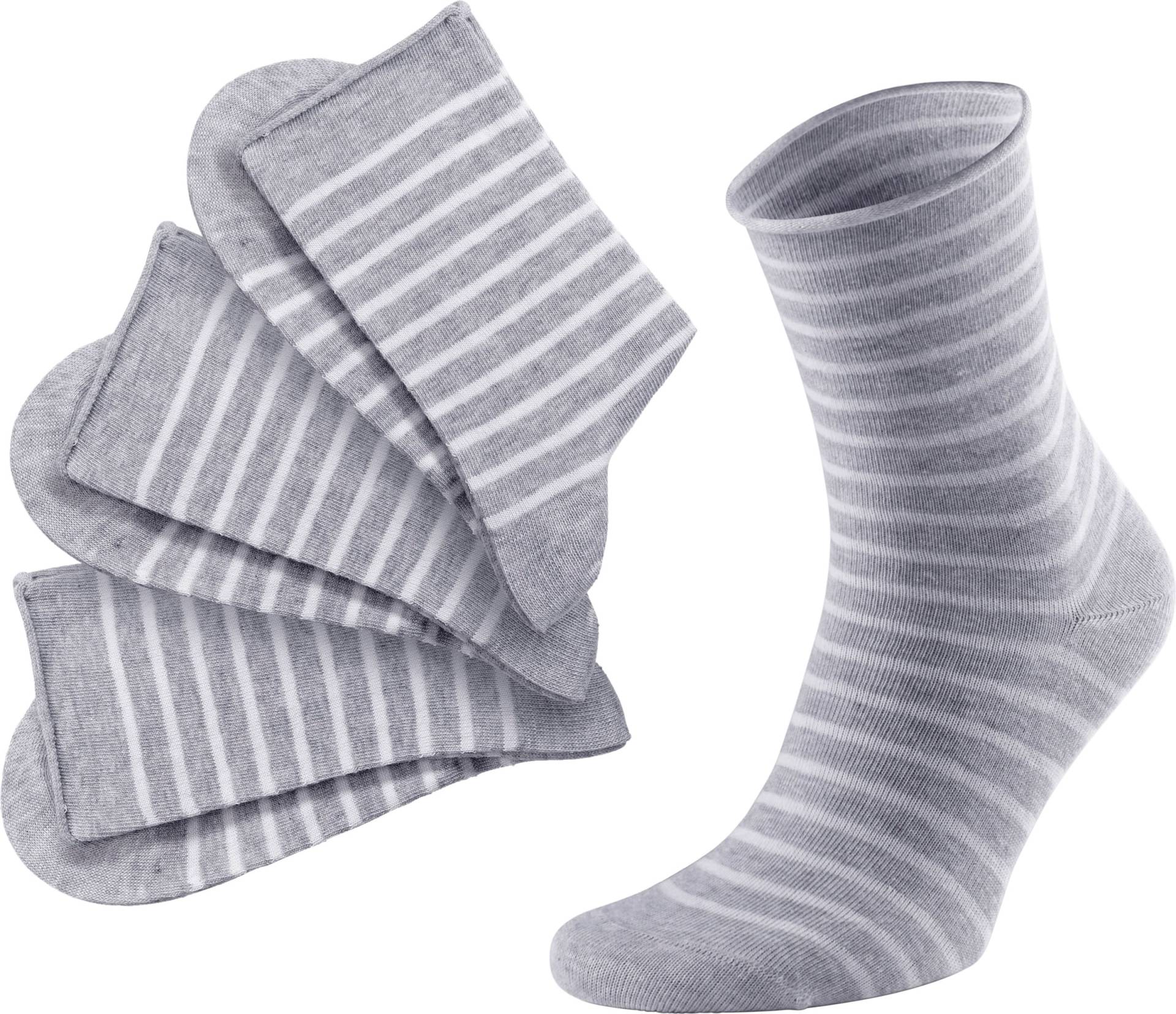 Sieh an! Damen Damen-Socken grau-meliert von wäschepur