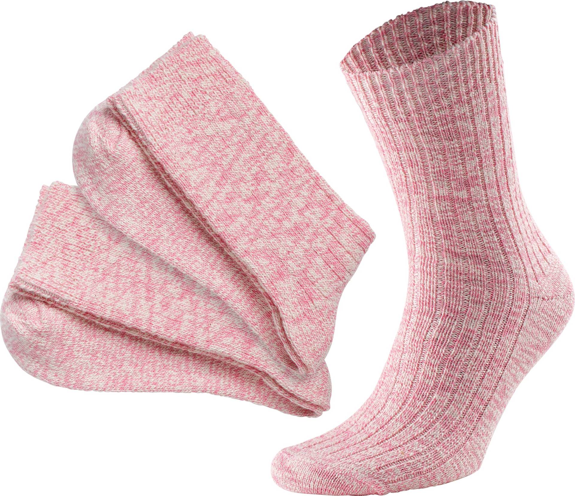 Sieh an! Damen Damen-Socken rosé-meliert von wäschepur