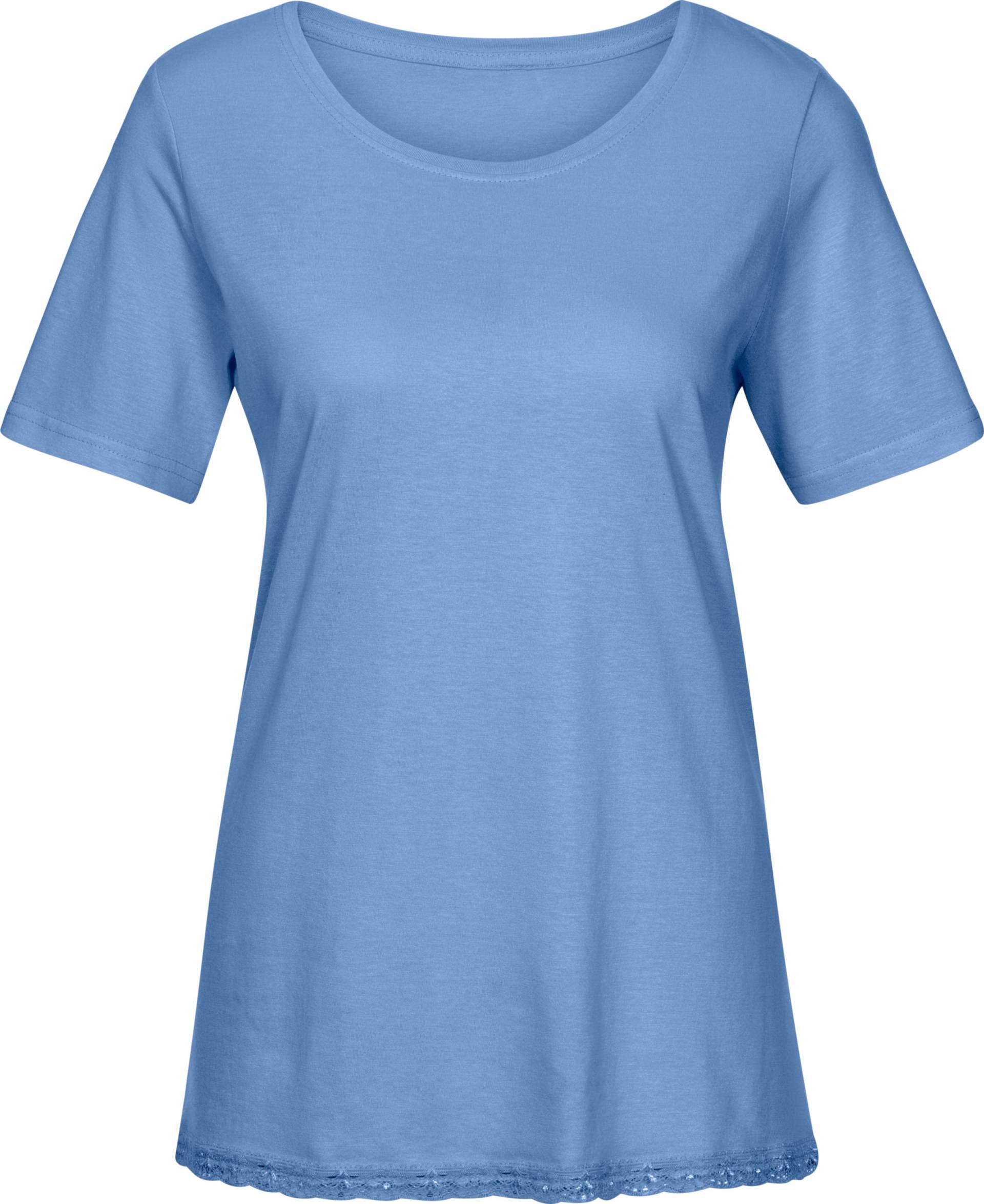 Sieh an! Damen Schlafanzug-Shirt himmelblau von wäschepur
