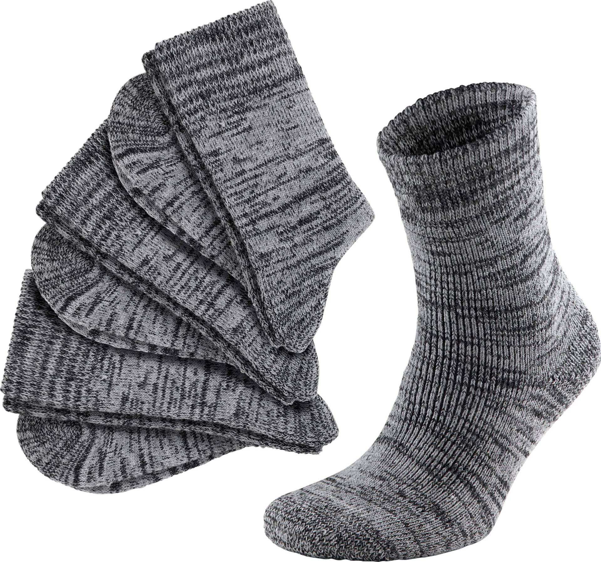 Sieh an! Damen Socken grau-schwarz-meliert von wäschepur