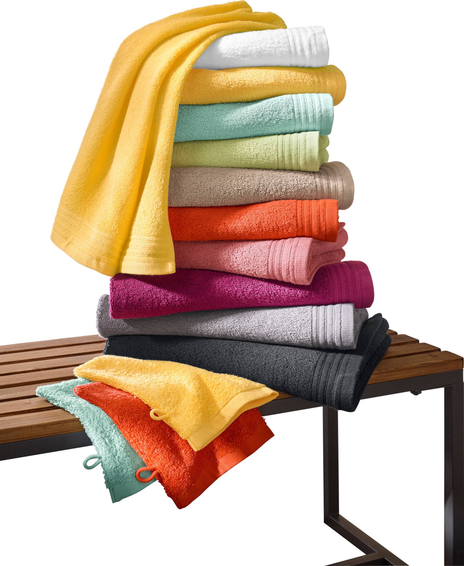 Sieh an! unisex Handtuch gelb von wäschepur