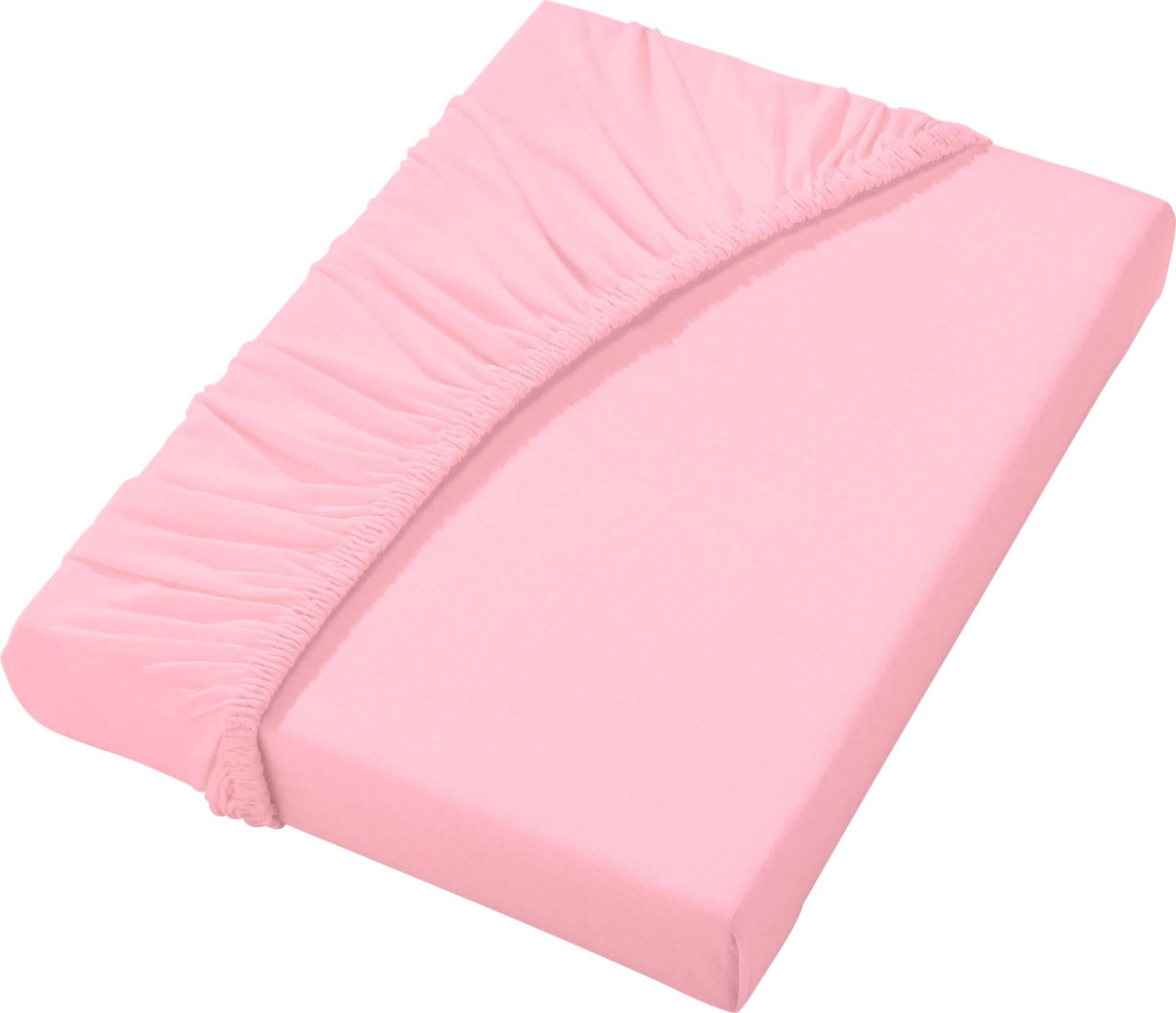 Sieh an! unisex Spannbetttuch rosé von wäschepur