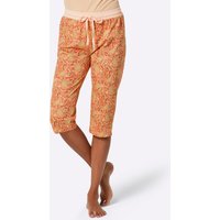 Witt Weiden Damen Capri-Hose apricot-papaya-bedruckt von wäschepur