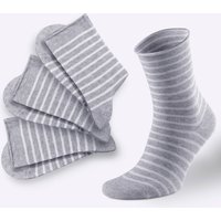 Witt Weiden Damen Damen-Socken grau-meliert von wäschepur
