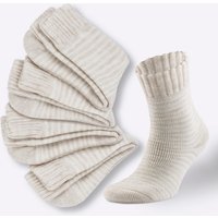 Witt Weiden Damen Damen-Socken sand-ecru-gestreift von wäschepur