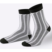 Witt Weiden Damen Damen-Socken weiß-schwarz-gemustert von wäschepur