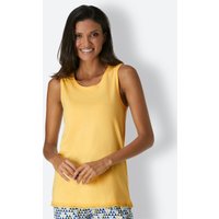 Witt Weiden Damen Schlafanzug-Shirt gelb von wäschepur