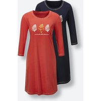 Witt Weiden Damen Sleepshirts marine + terra von wäschepur