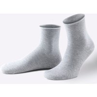 Witt Weiden Damen Socken grau-meliert von wäschepur