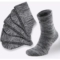 Witt Weiden Damen Socken grau-schwarz-meliert von wäschepur