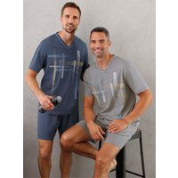 Witt Weiden Herren Shortys grau + marine von wäschepur men