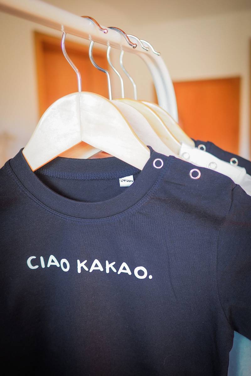 Bügel-/Flockfolienset "Ciao Kakao/Fahrrad Regenbogen" - Zum Selbst Aufbügeln von waldsichtdesign