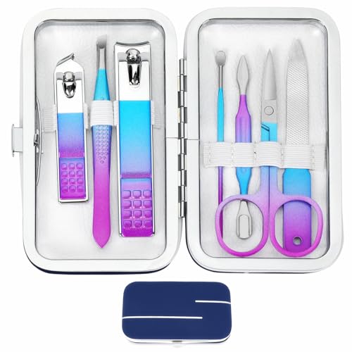 Maniküre Set Nagelknipser-Kit Frauen Männer Reise Nagelknipser Set Persönliche Pflege Werkzeuge mit tragbarem Fall Maniküre Werkzeuge Nagelpflege Kit für Männer Frauen Familien Freunde von walentin profwr
