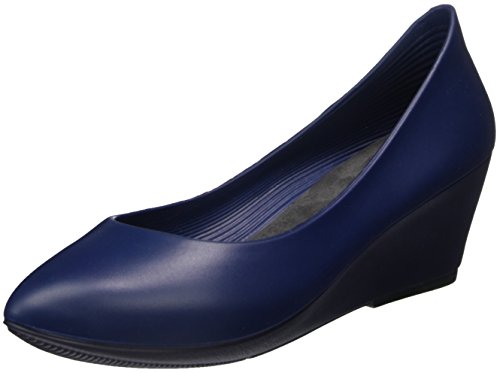 walk&rest Damen Wedge Plateau Ballerinas, Navy, 36 EU von walk&rest