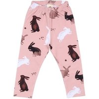 Walkiddy Leggings Happy Rabbits altrosa von walkiddy