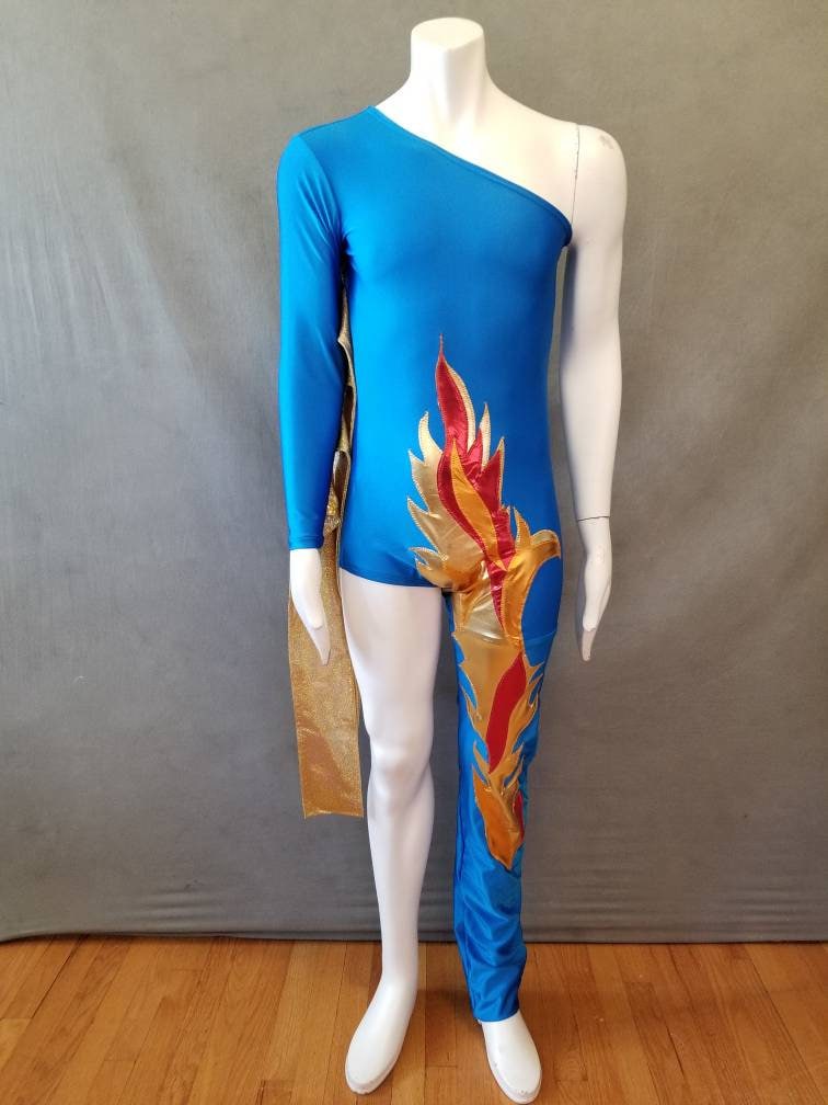 Von David Bowie Inspirierter Body Ziggy Stardust Flame Kostüm von wandacobarcostumes