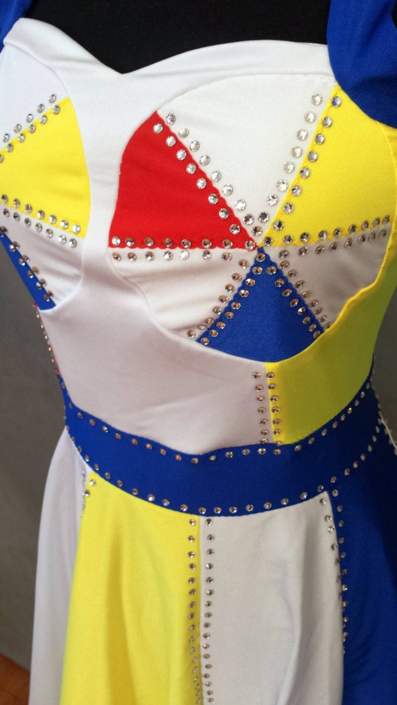 strass Wasserball Kleid Schimmerndes Lycra, Kelly Ripa Inspiriert | Größe S von wandacobarcostumes