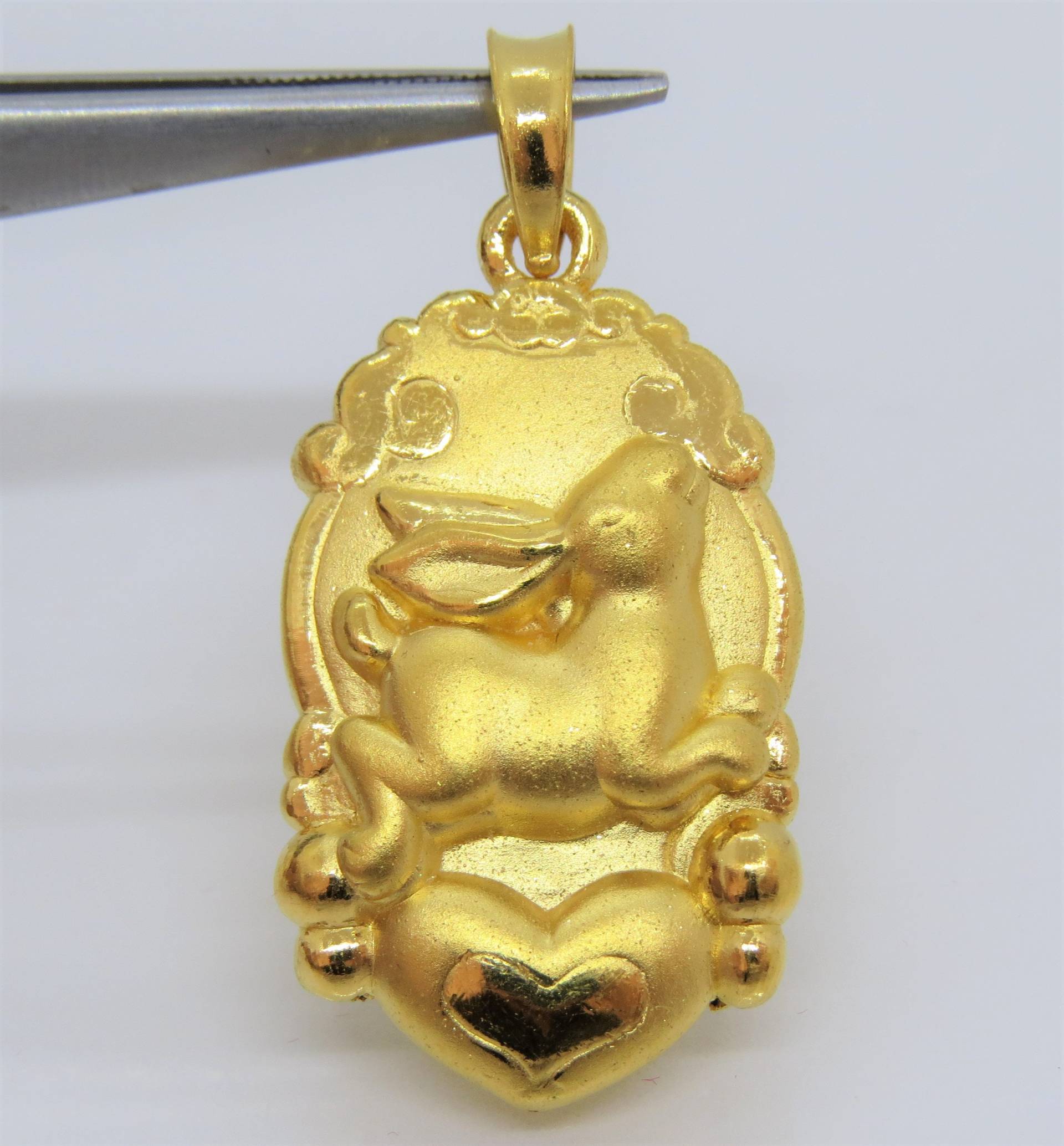 24K 9999 Reingold Hase, Rabit Sternzeichen Anhänger von wandajewelry2013