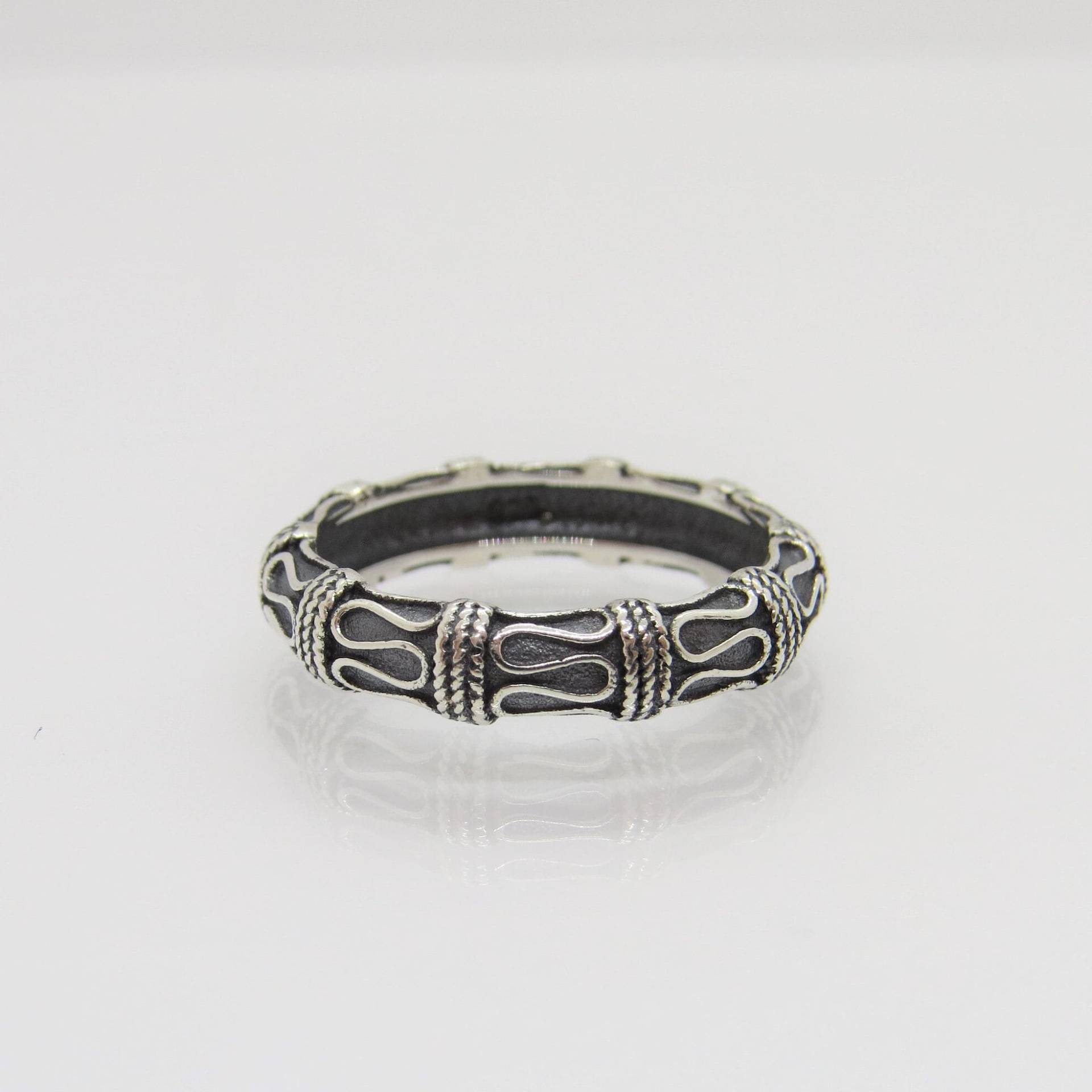 Vintage Bali Sterling Silber Ring Band Größe 7 von wandajewelry2013