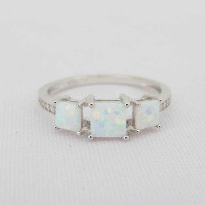 Vintage Sterling Silber Feuer Opal Ring Größe 7 von wandajewelry2013