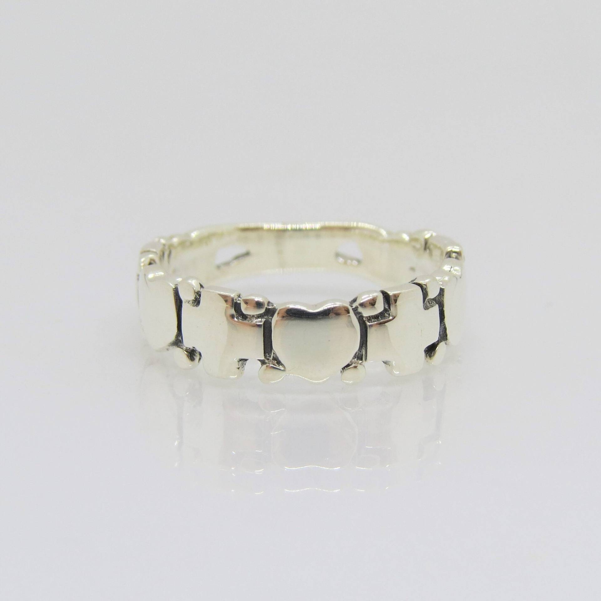 Vintage Sterling Silber Kreuz & Herz Ring Größe 7 von wandajewelry2013